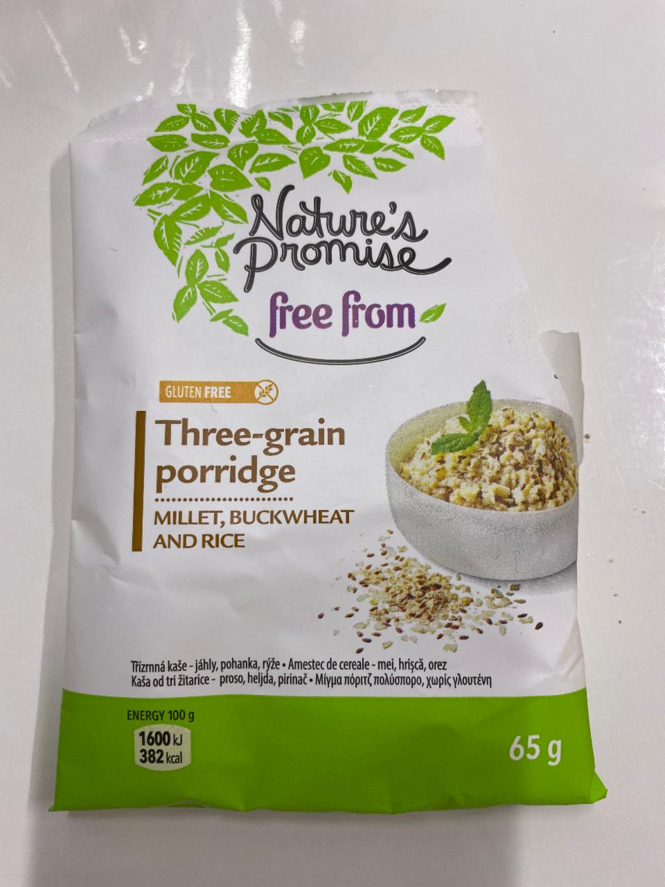 Fotografie - Three-grain porridge Nature's Promise