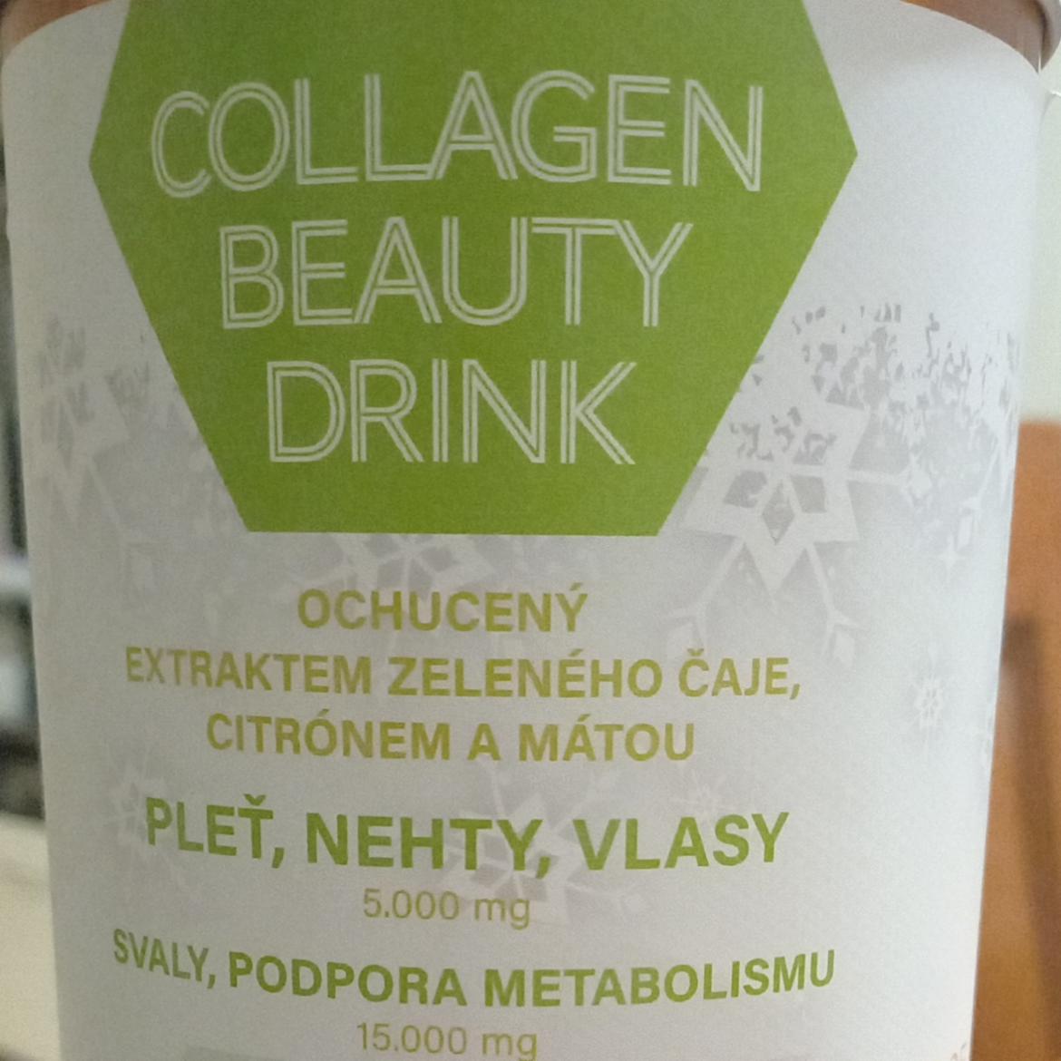 Fotografie - Collagen beauty drink ochucený extraktem zeleného čaje, citrónem a mátou