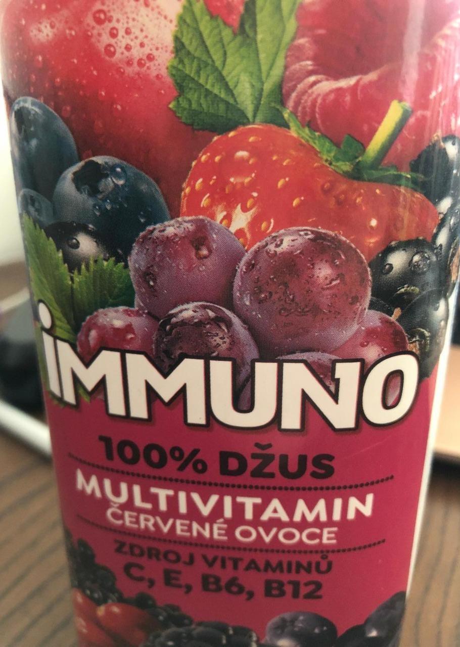 Fotografie - Immuno 100% džus multivitamin červené ovoce