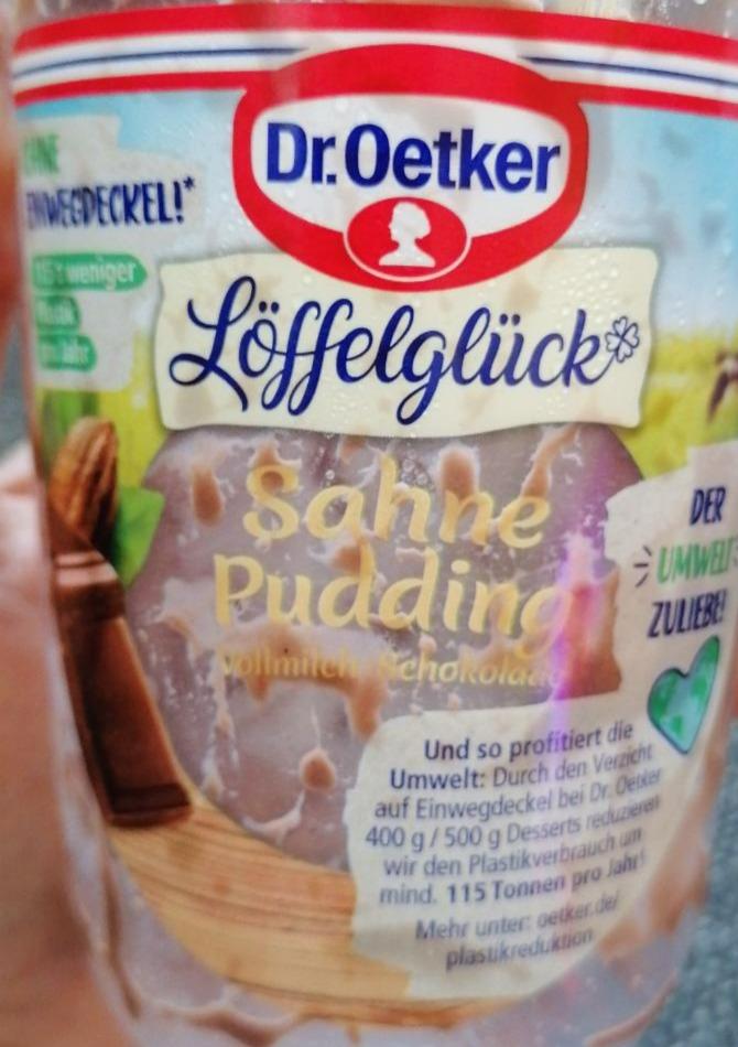 Fotografie - Löffelglück Sahne pudding Vollmilch-Schokolade Dr. Oetker