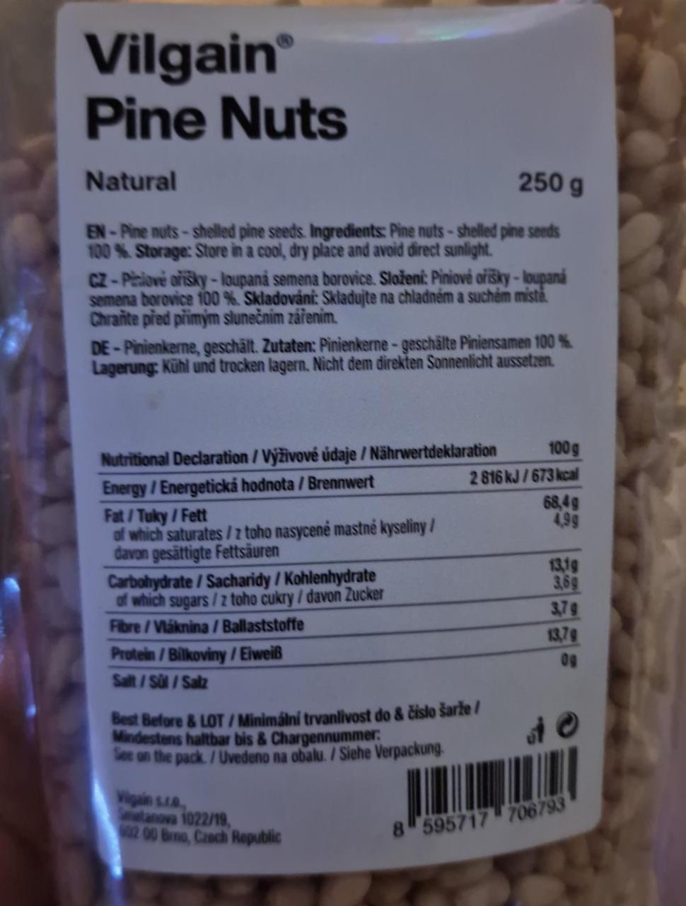 Fotografie - Piniove orechy Pine Nuts natural Vilgain