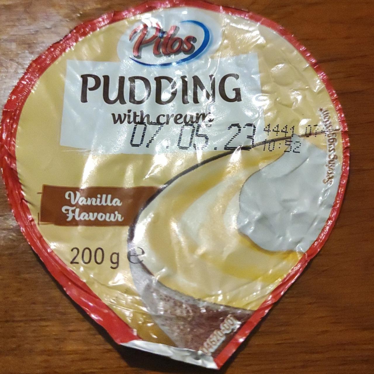 Fotografie - Pudding with cream Vanilla Pilos