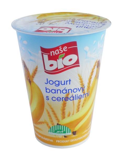 Fotografie - Naše Bio jogurt banánový s cereáliemi