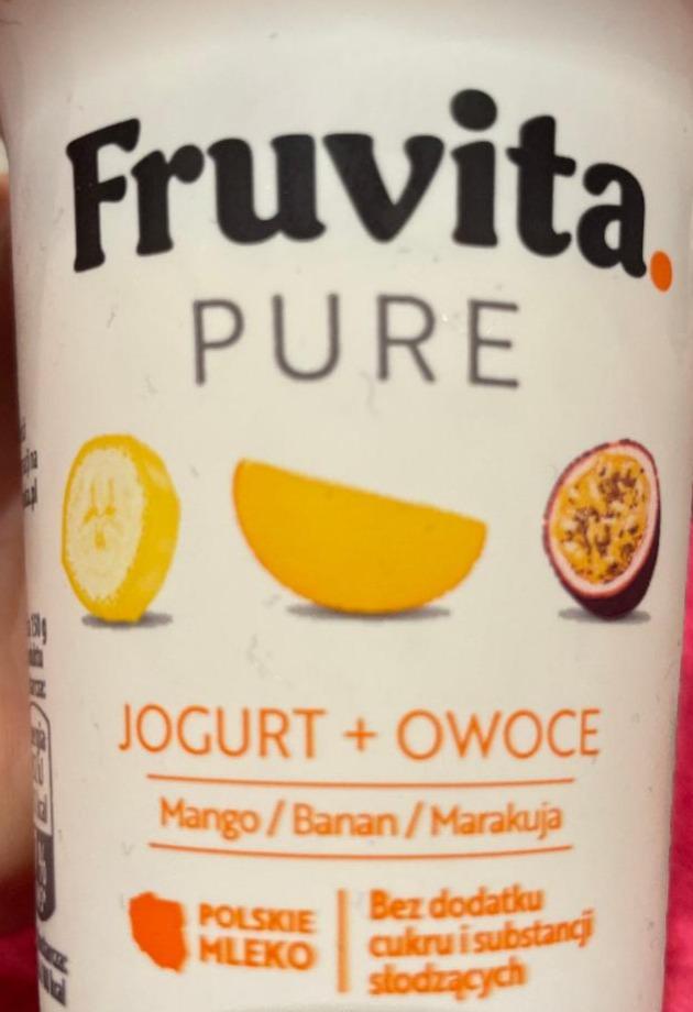 Fotografie - Jogurt + owoce Mango Banan Marakuja Fruvita