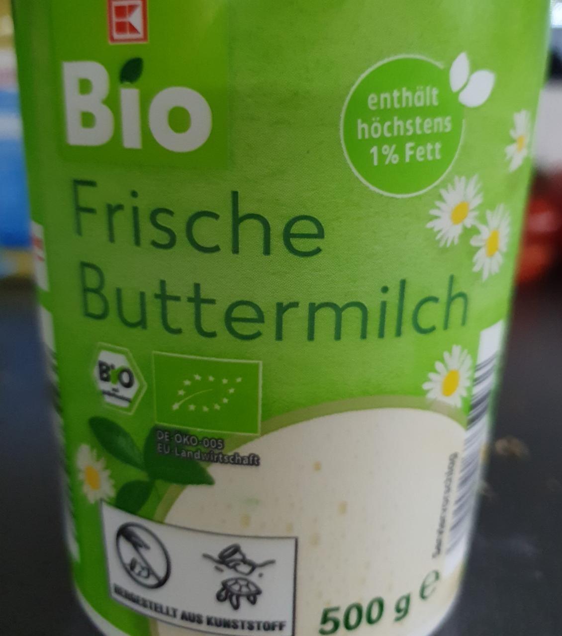 Fotografie - Bio Frische Buttermilch 1% Fett K-Bio