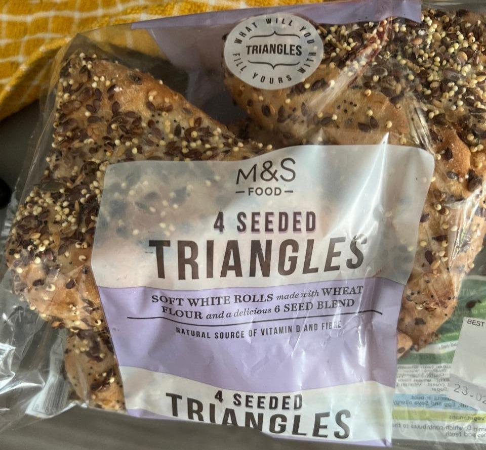Fotografie - 4 Seeded Triangles M&S Food