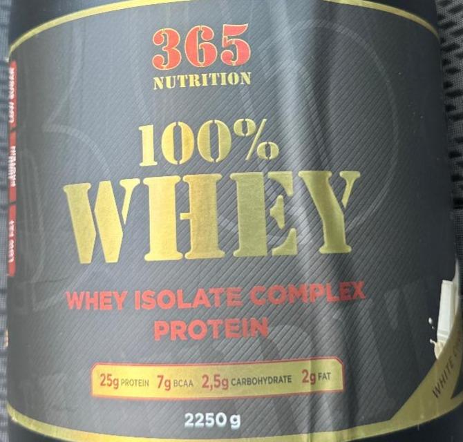 Fotografie - 100% Whey isolate complex protein White Chocolate 365 Nutrition