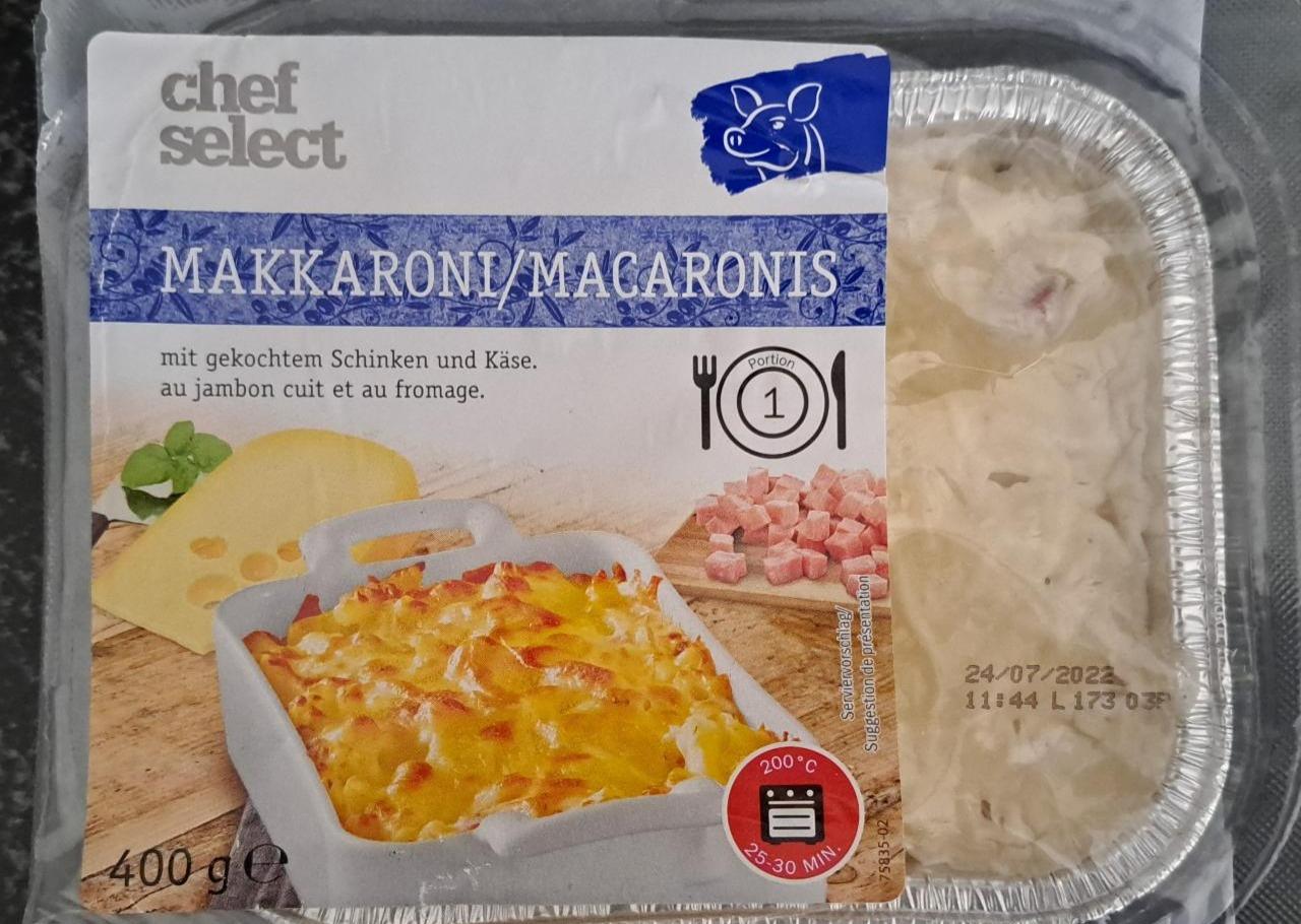 Fotografie - Makkaroni mit gekochtem Schinken und Käse Chef Select