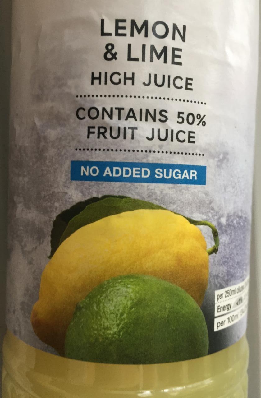 Fotografie - Lemon & Lime high juice 50% no added sugar M&S Food
