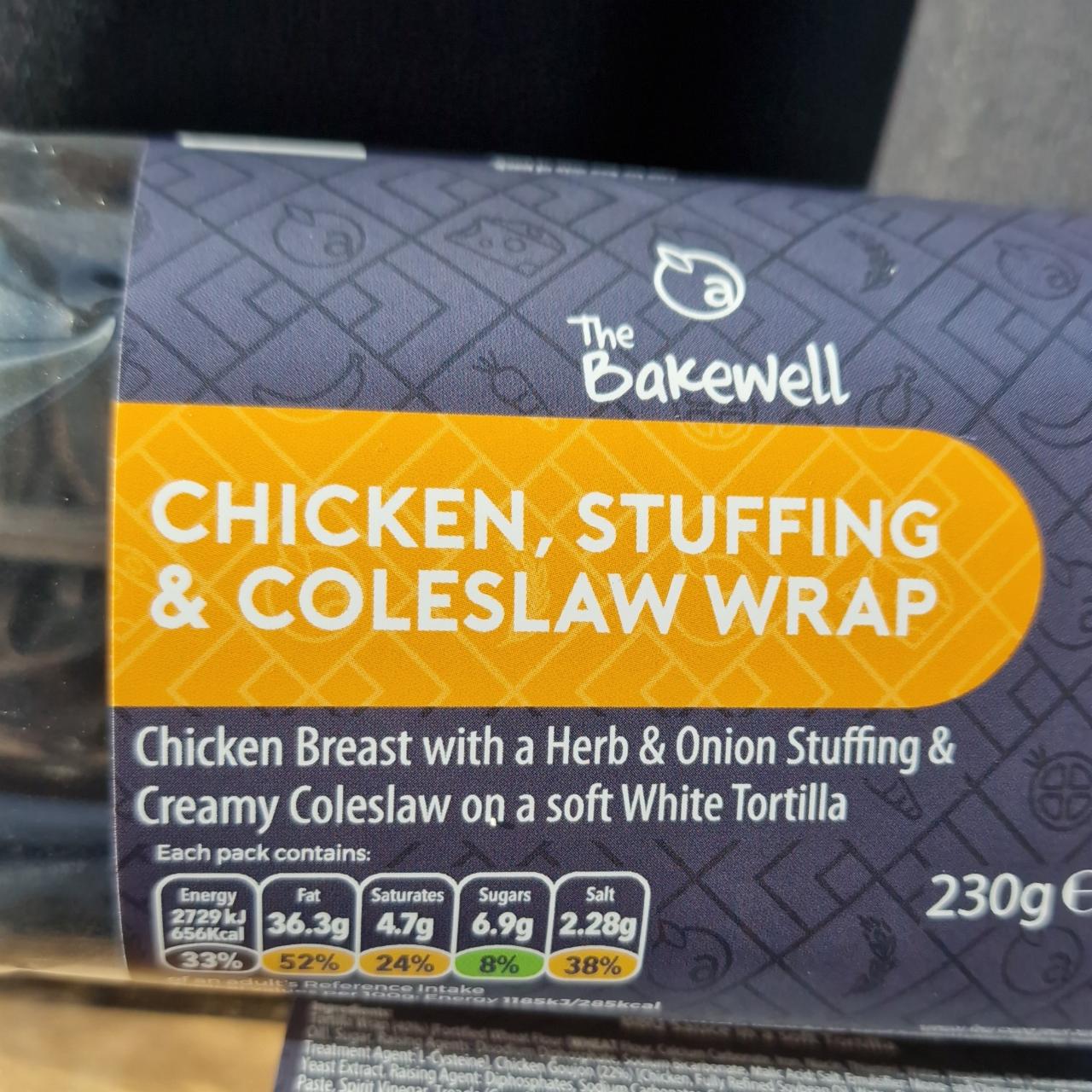 Fotografie - Chicken, stuffing & coleslaw wrap The Bakewell