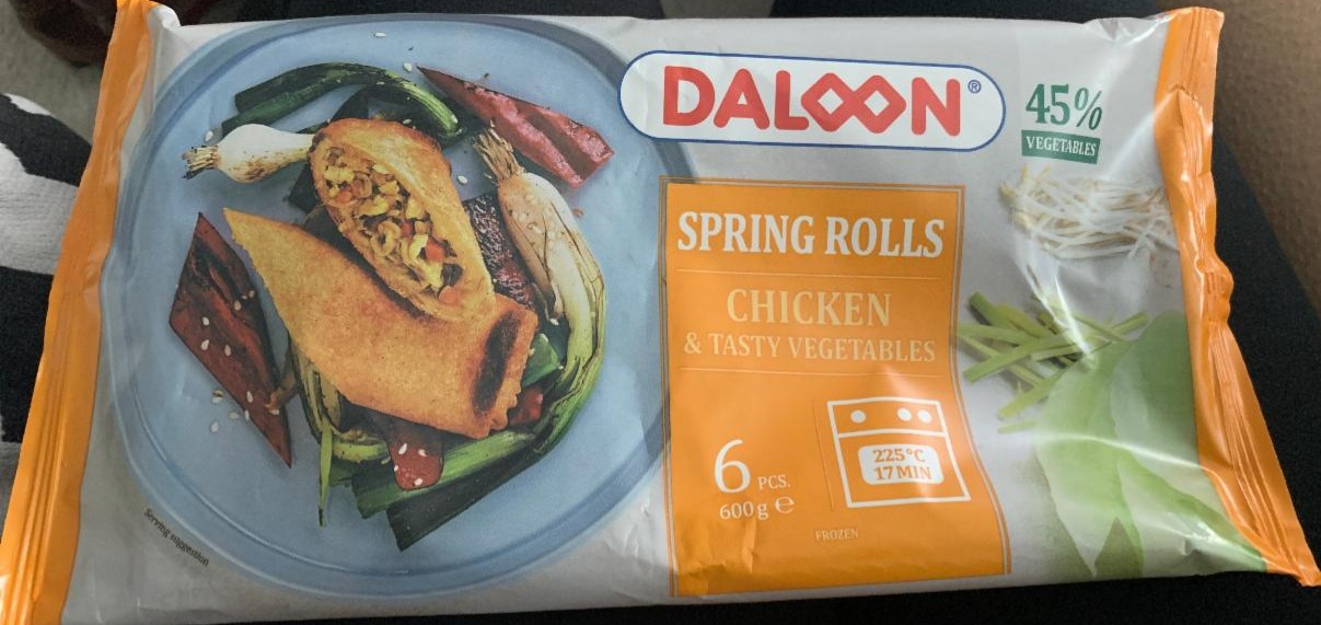 Fotografie - Chicken & Tasty Vegetables Spring Rolls Daloon