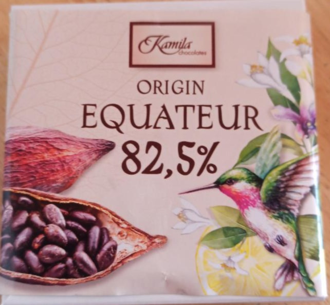 Fotografie - Origin Equateur 82,5% Kamila Chocolates