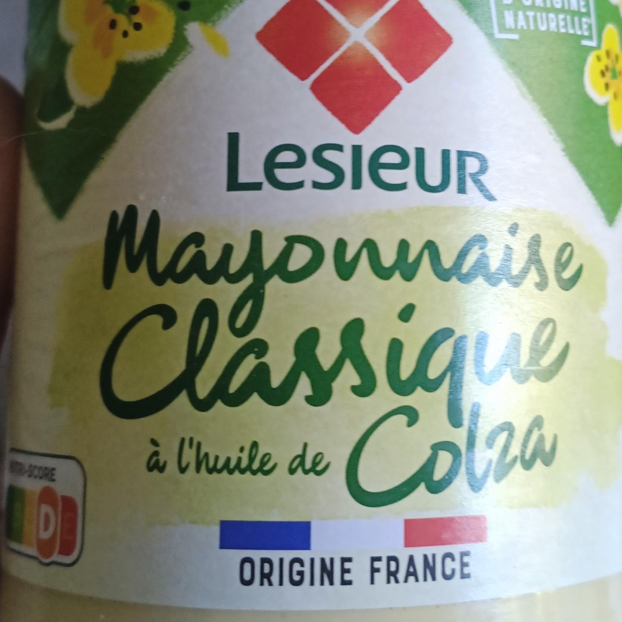 Fotografie - Mayonnaise Classique á l'huile de Colza Lesieur