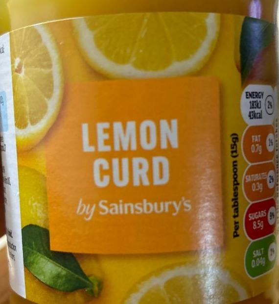 Fotografie - Lemon curd Sainsbury's