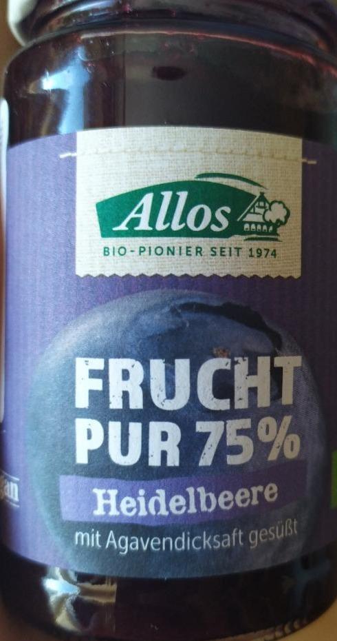 Fotografie - BIO Heidelbeere Frucht Pur 75% Allos