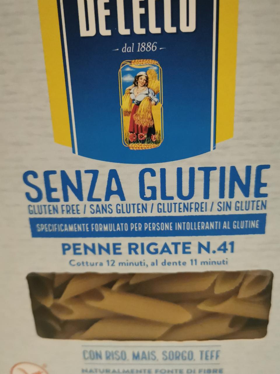 Fotografie - Penne Rigate N.41 Senza Glutine De Cecco