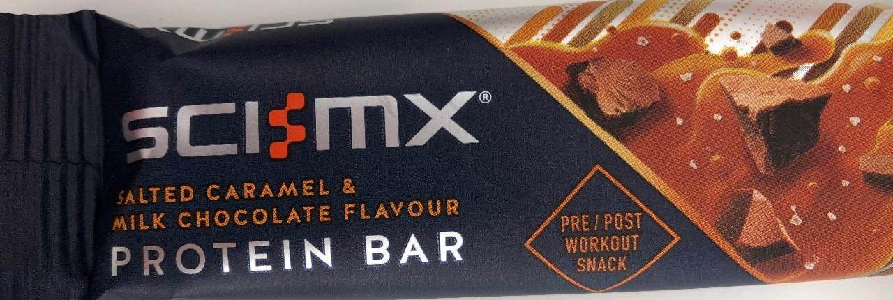 Fotografie - Salted Caramel & Milk chocolate flavour protein bar SCI-MIX