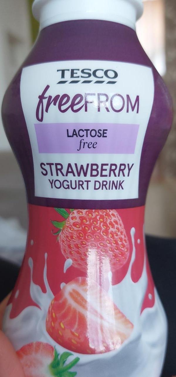 Fotografie - Strawberry Yogurt Drink Lactose free Tesco free From