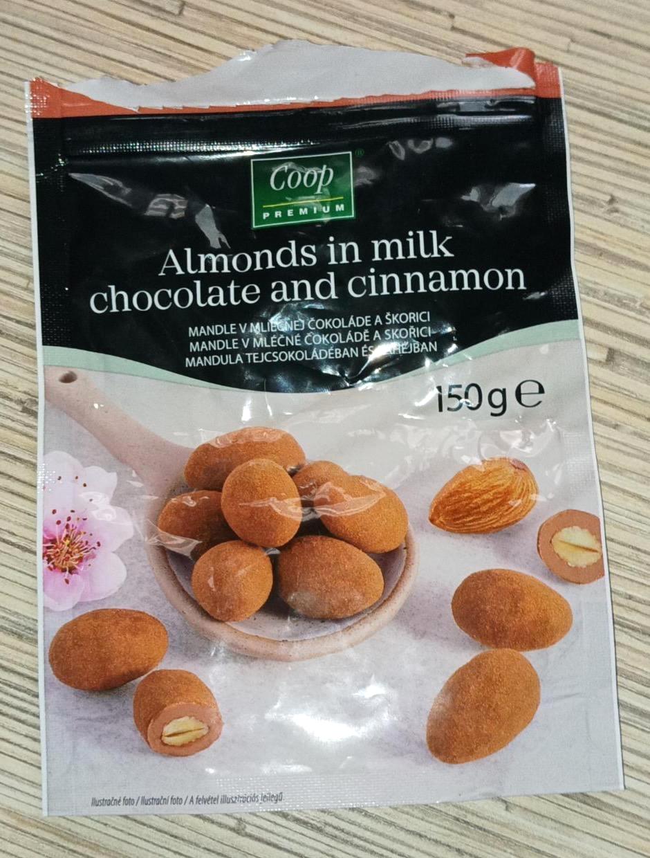Fotografie - Choco Exclusive mandle v mléčné čokoládě se skořicí Coop Premium