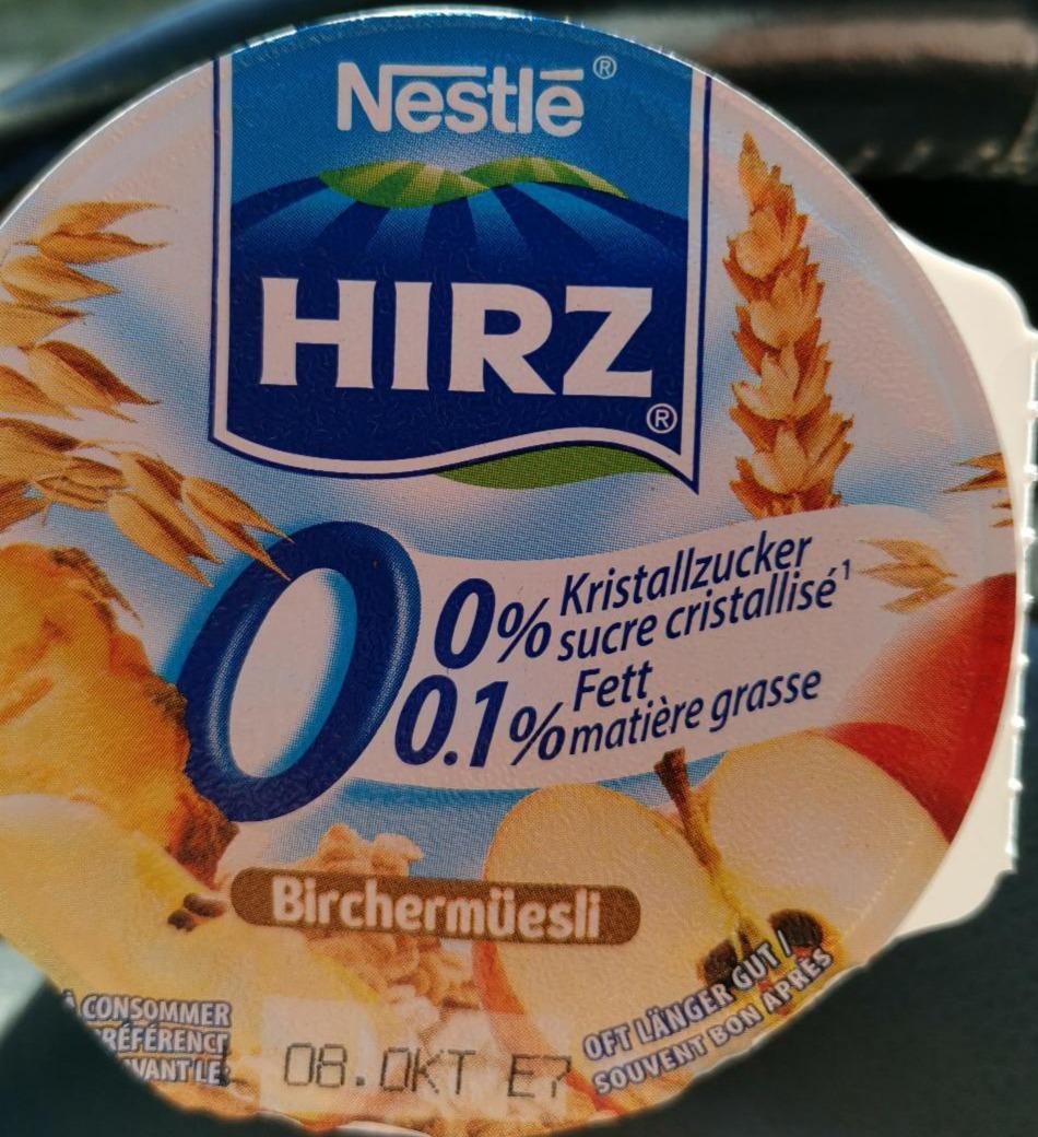 Fotografie - Hirz Birchermüesli 0,1% fett Nestlé