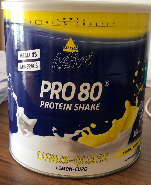 Fotografie - Active Pro 80 Protein Shake Citrus-Quark Inkospor