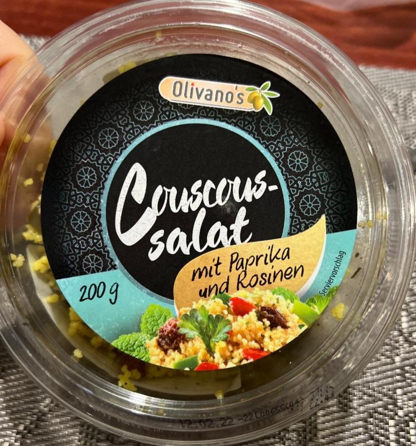Fotografie - Couscous Salat mit Paprika und Rosinen Olivanos
