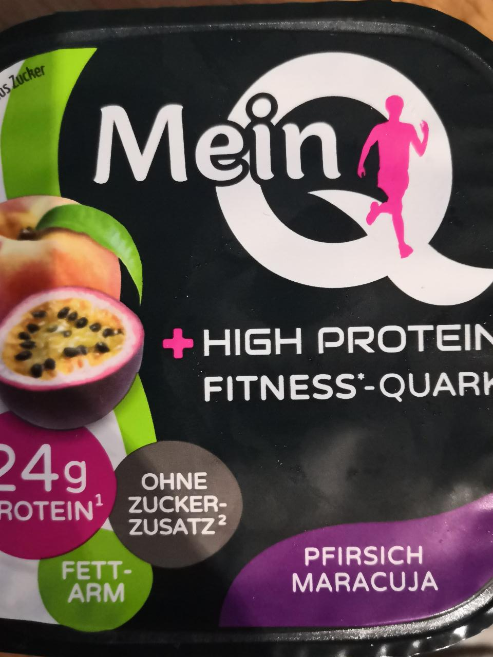 Fotografie - High Protein Fitness-Quark Pfirsich Maracuja MeinQ