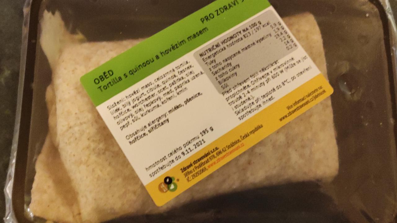 Fotografie - Tortilla s quinoou a hovězím masem Zdravé stravování