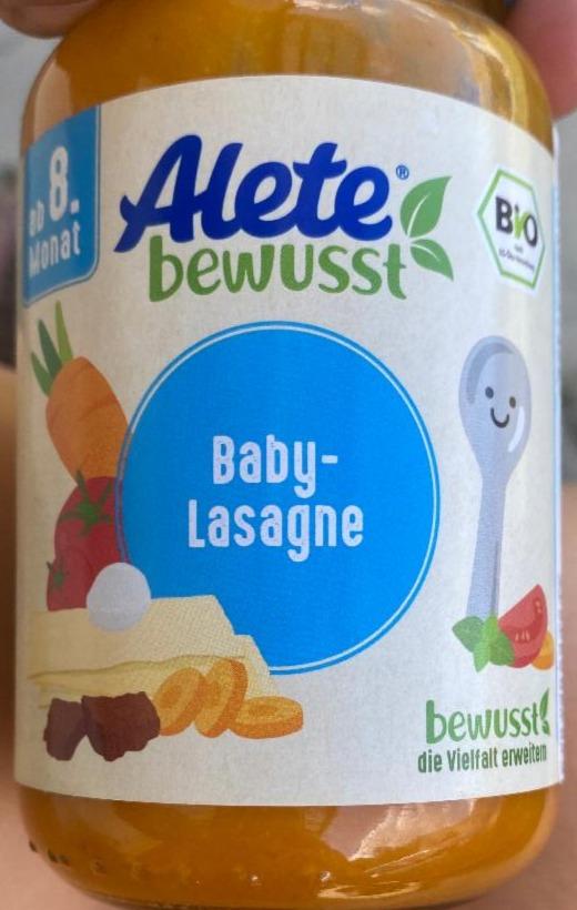 Fotografie - Bio Baby-Lasagne Alete