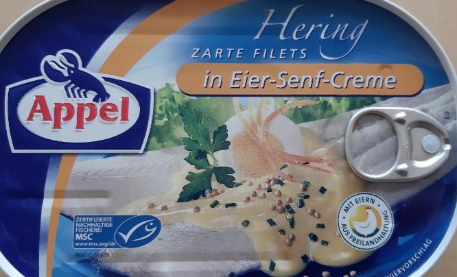 Fotografie - Hering Zarte Filets in Eier-Senf-Creme Appel