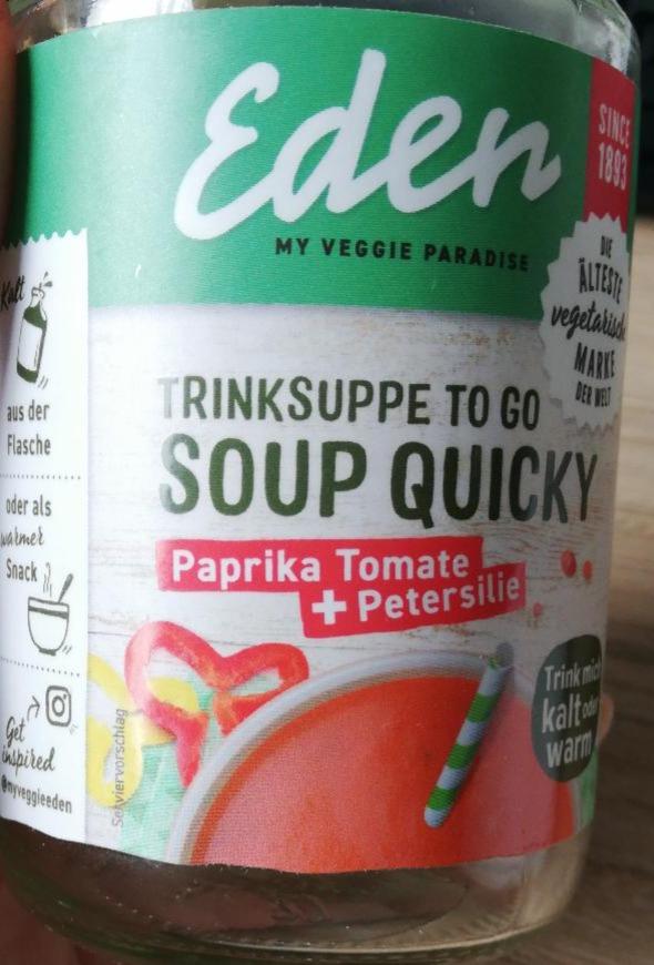 Fotografie - My veggie paradise Soup Quicky Paprika Tomate + Petersilie Eden