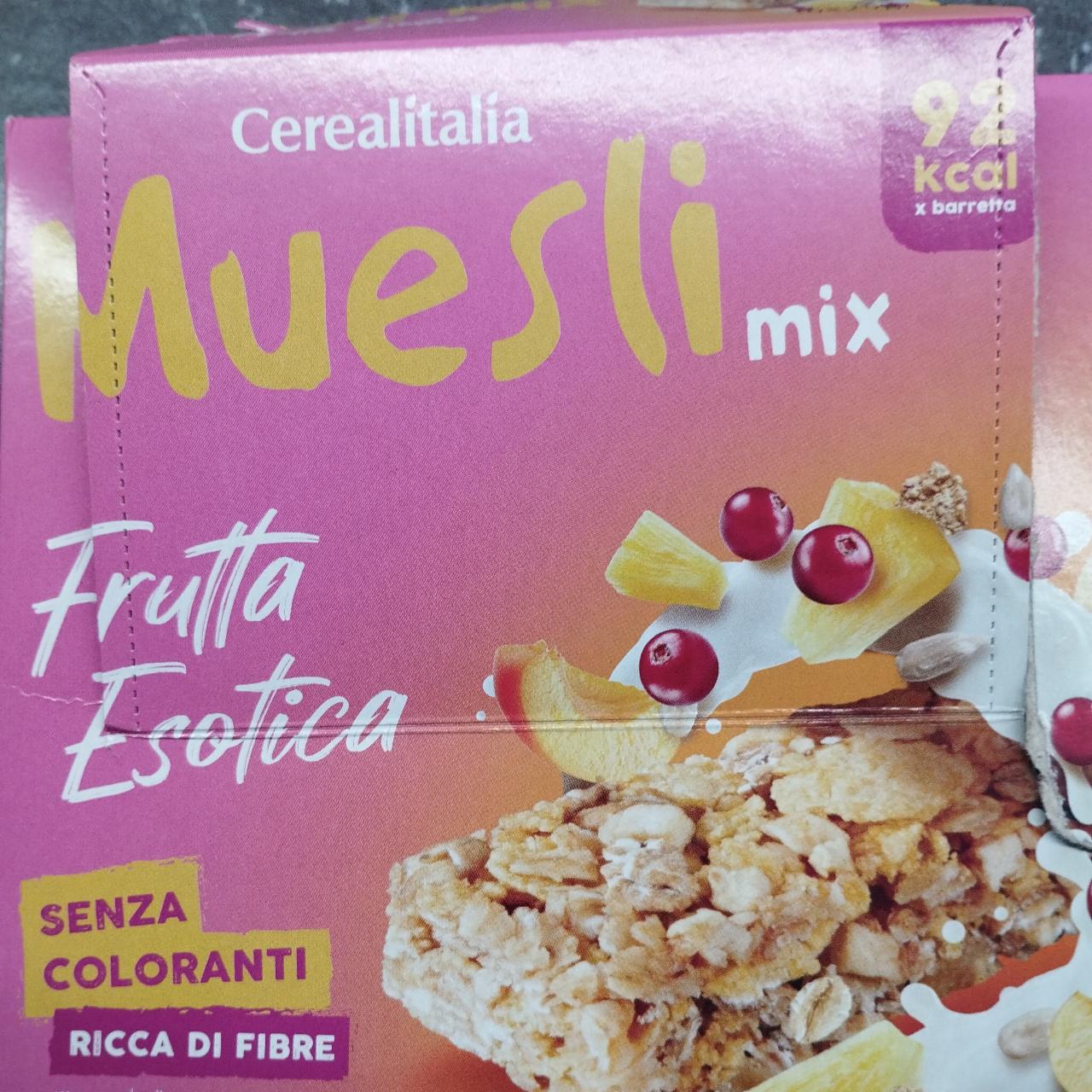 Fotografie - Muesli Mix Exotic Fruits Bars Cerealitalia