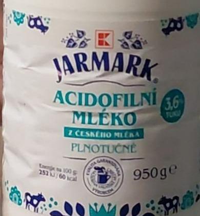 Fotografie - Acidofilni mléko 3,6% tuku K-Jarmark