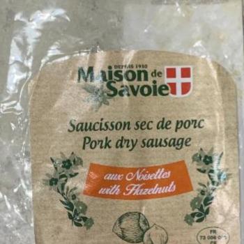 Fotografie - Pork dry sausage with Hazelnuts Maison de Savoie