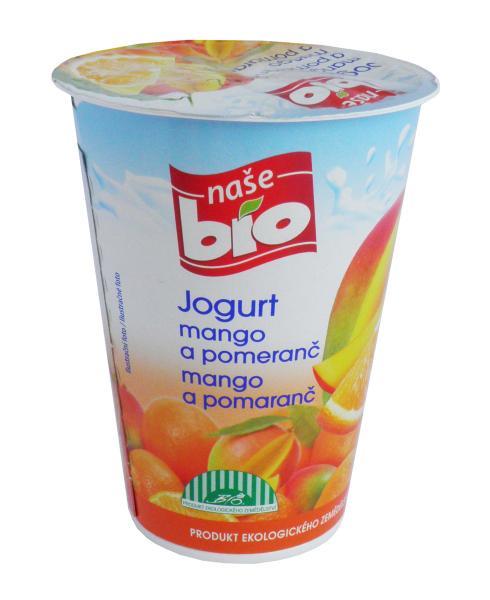 Fotografie - Naše Bio jogurt mango a pomeranč
