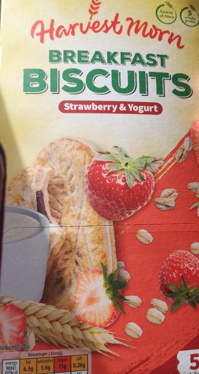 Fotografie - Breakfast Biscuits Strawberry & Yogurt Harvest Morn