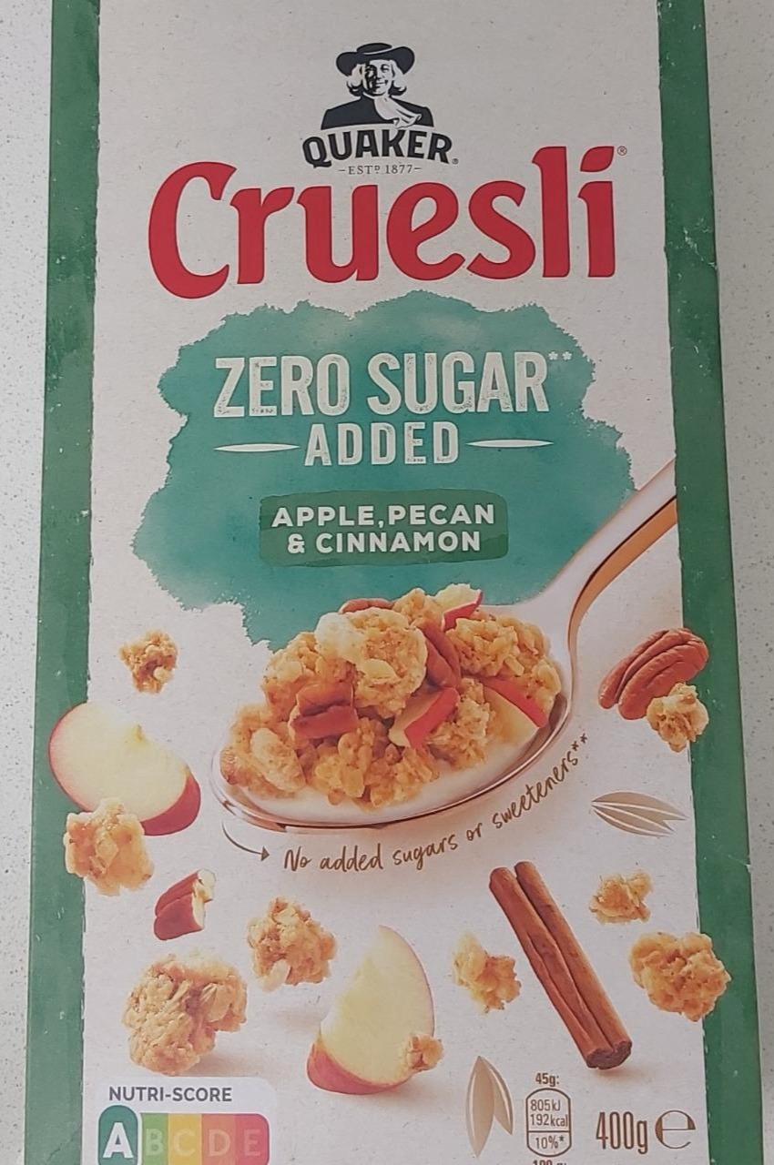 Fotografie - Cruesli Zero sugar added Apple, Pecan & Cinnamon Quaker