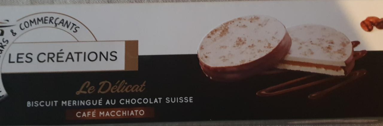Fotografie - Le Délicat biscuit meringué chocolat suisse Café Macchiato chez Intermarché Les créations