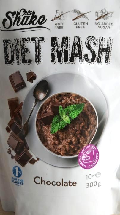 Fotografie - Diet mash chocolate (dietní kaše čokoládová) Chia shake
