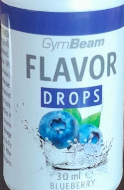 Fotografie - Flavor drops blueberry GymBeam