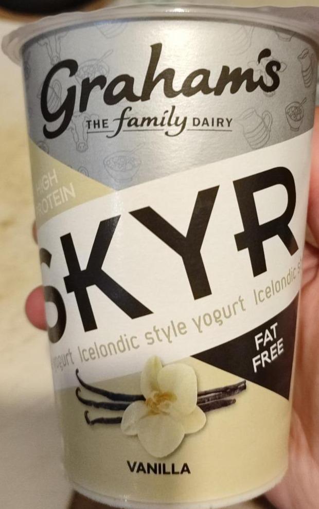 Fotografie - Skyr Vanilla Icelandic Style Yogurt Graham's The Family Dairy