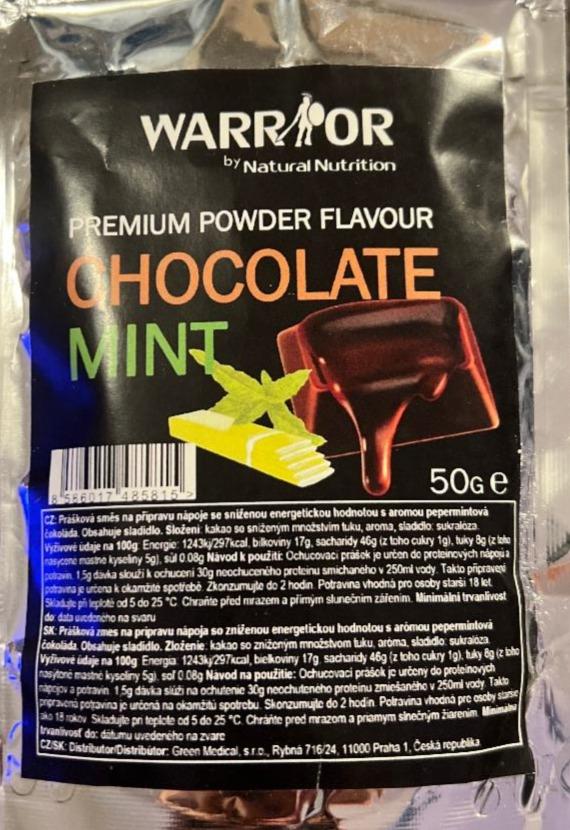 Fotografie - Premium powder flavour chocolate mint Warrior