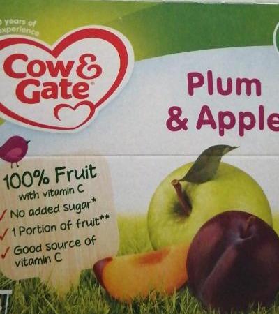 Fotografie - Plum & Apple Fruit Puree Pots Cow & Gate