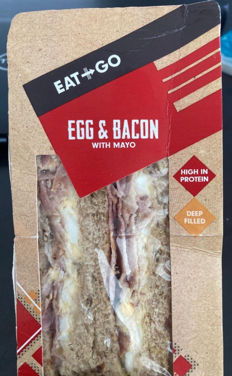 Fotografie - Egg & Bacon with Mayo sandwich Eat + Go
