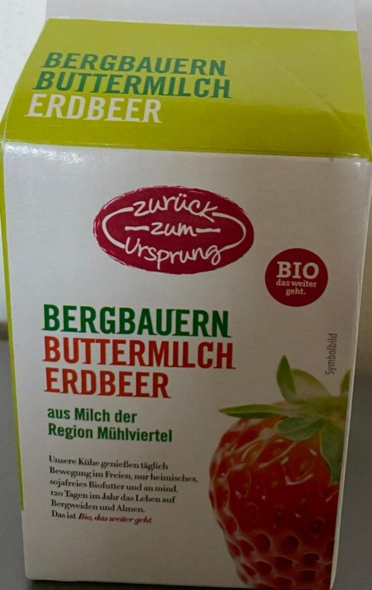 Fotografie - Bergbauern Buttermilch Erdbeer