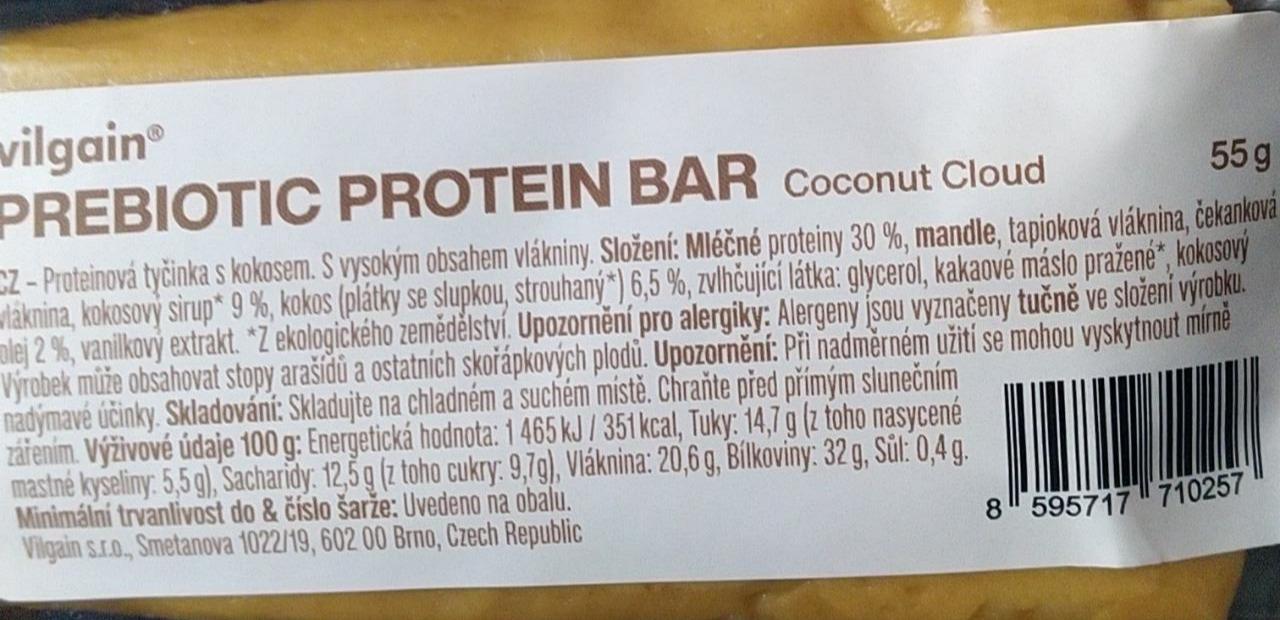Fotografie - Prebiotic protein bar Coconut Cloud Vilgain