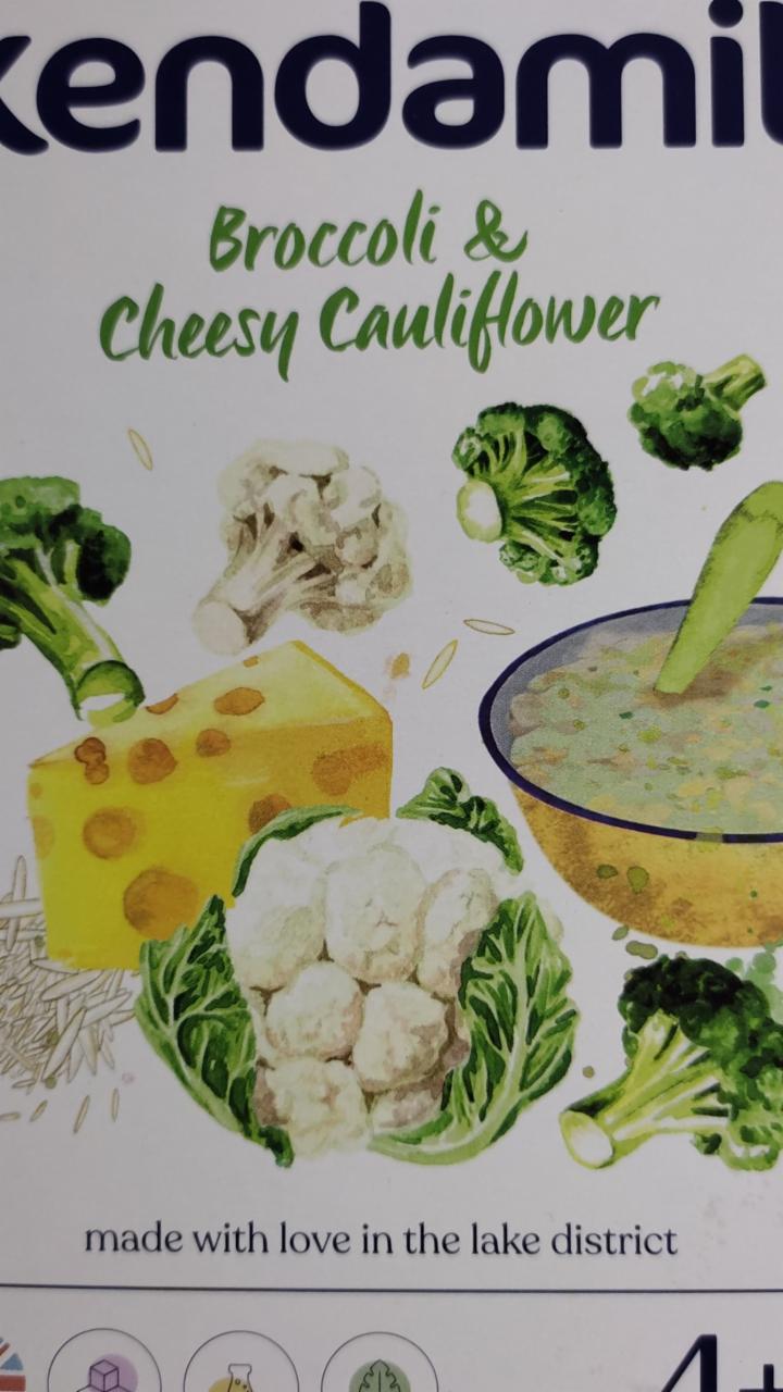 Fotografie - zeleninová kaše se sýrem (brokolice, květák) Kendamil