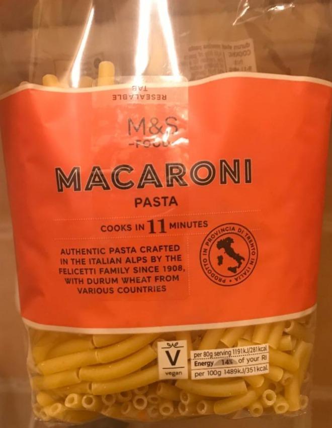 Fotografie - Macaroni pasta M&S Food