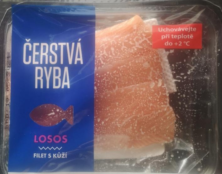 Fotografie - losos filet s kůží Čerstvá ryba