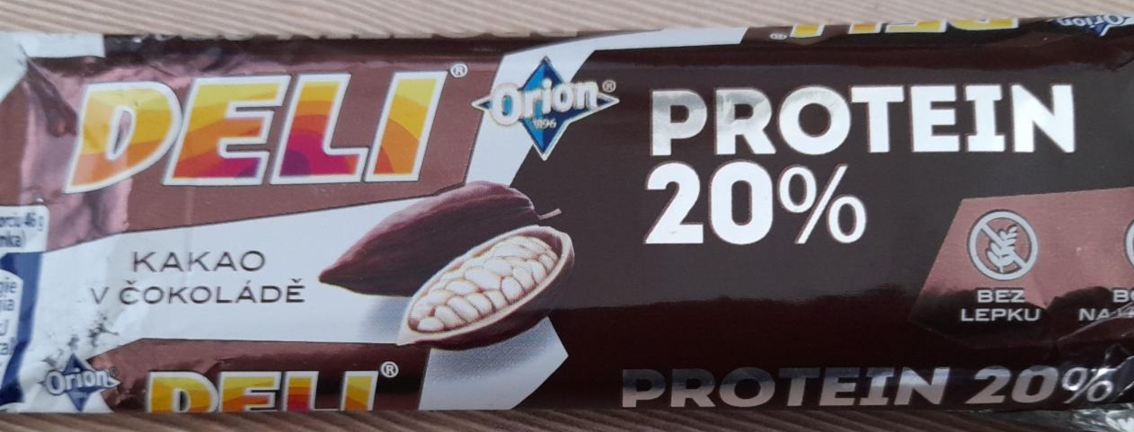 Fotografie - Orion Deli Protein 20% kakao v čokoládě